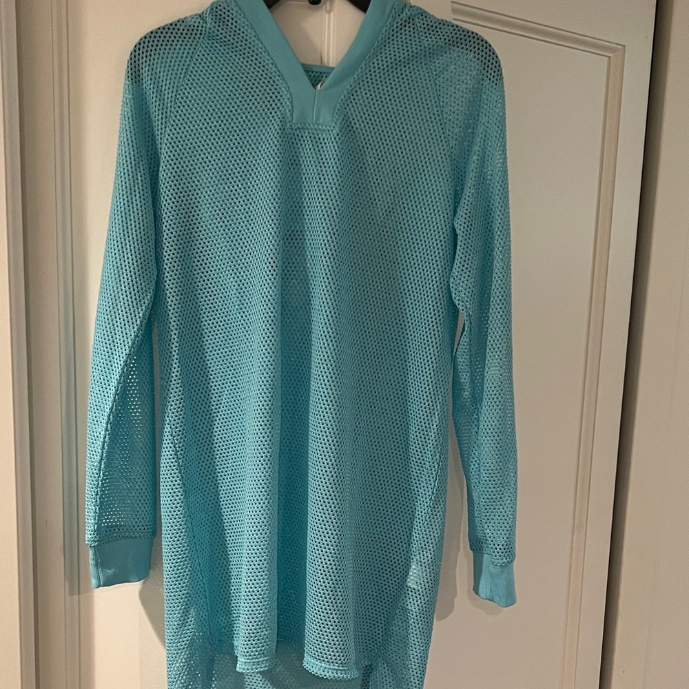 Ideology Kids Swim Coverup in Aqua Blue